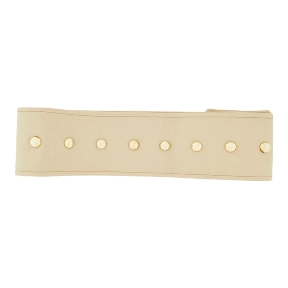 IRO Studded Leather Belt, Beige, NWT